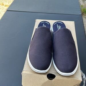 Navy blue slip in shoes
